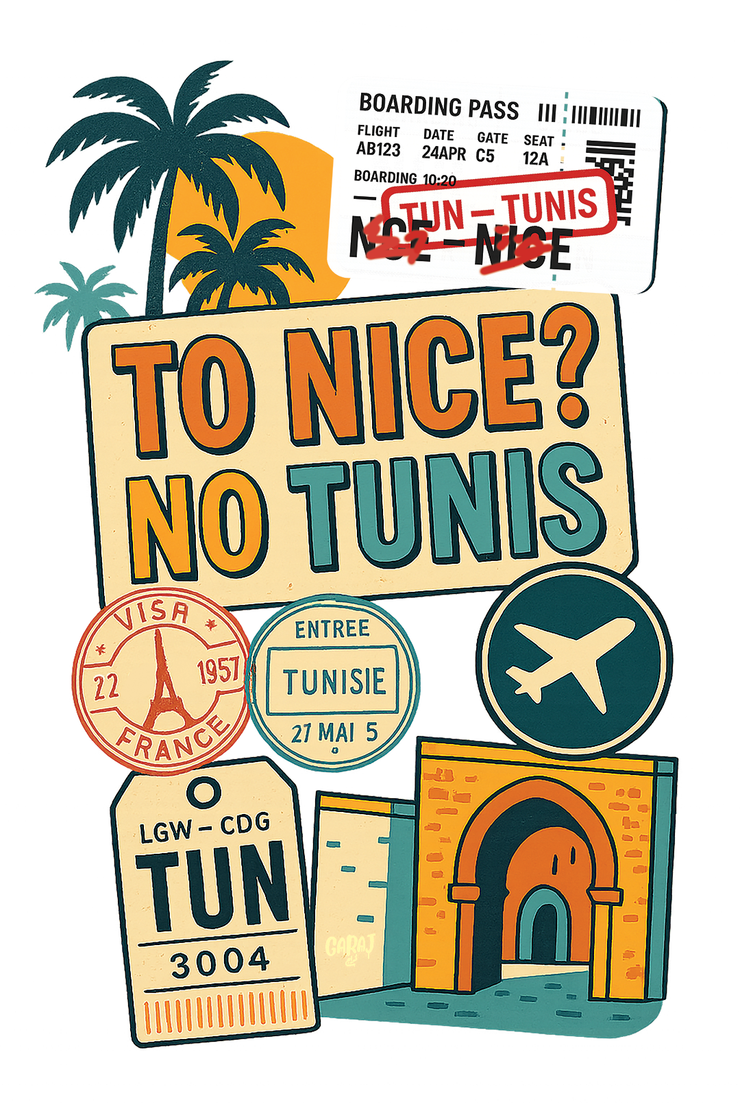To Nice Tunisia Tee